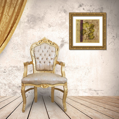 Nature Study IV Gold Ornate Wood Framed Art Print with Double Matting by Kime, John