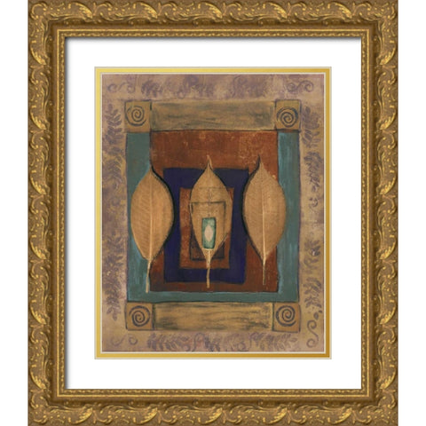 Earths Surface II Gold Ornate Wood Framed Art Print with Double Matting by Kime, John