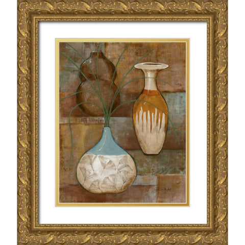Persian Pot I Gold Ornate Wood Framed Art Print with Double Matting by Kime, John