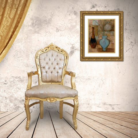 Persian Pot II Gold Ornate Wood Framed Art Print with Double Matting by Kime, John