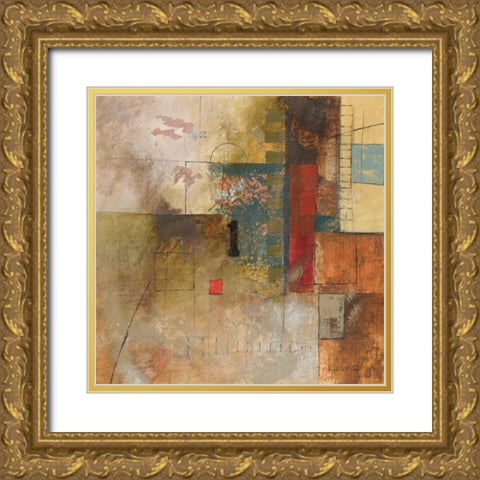 Number I Gold Ornate Wood Framed Art Print with Double Matting by Kime, John
