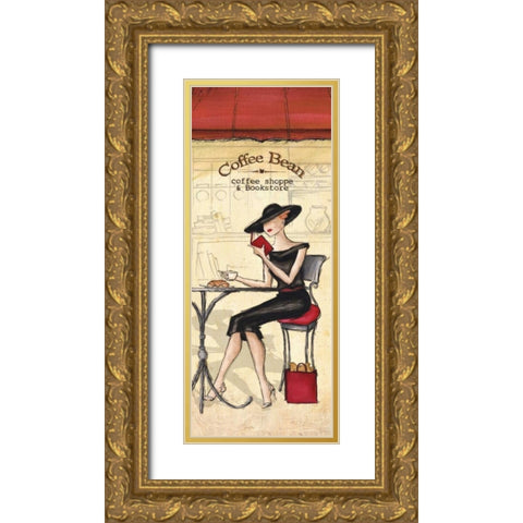 Cafe Gold Ornate Wood Framed Art Print with Double Matting by Laliberte, Andrea