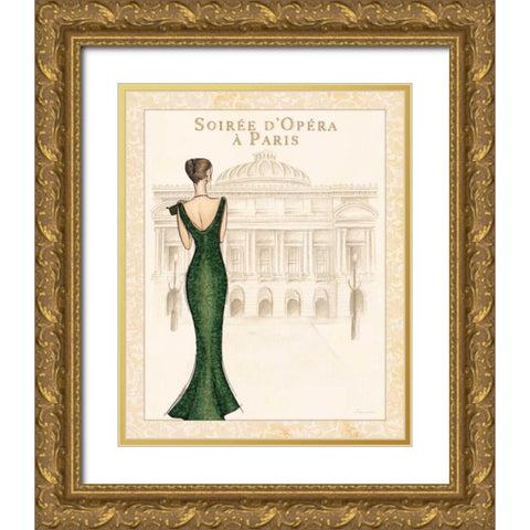 Opera Gold Ornate Wood Framed Art Print with Double Matting by Laliberte, Andrea