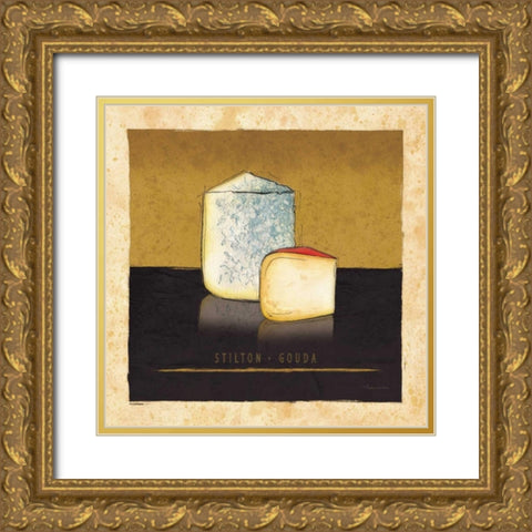 Cheeses II Gold Ornate Wood Framed Art Print with Double Matting by Laliberte, Andrea