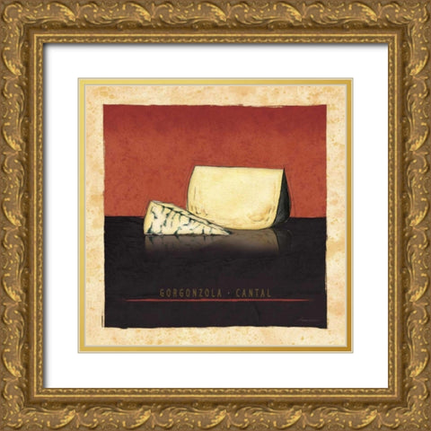 Cheeses III Gold Ornate Wood Framed Art Print with Double Matting by Laliberte, Andrea