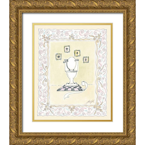 Toilette II Gold Ornate Wood Framed Art Print with Double Matting by Leal, Steve