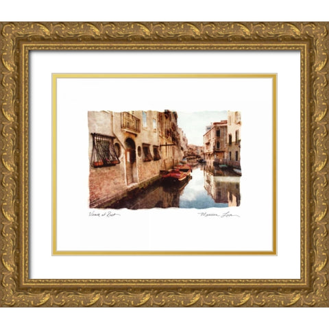 Venice at Rest Gold Ornate Wood Framed Art Print with Double Matting by Love, Maureen