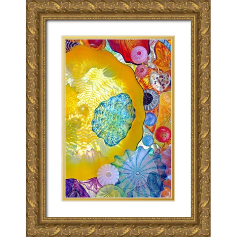 Warmth of the Sun Gold Ornate Wood Framed Art Print with Double Matting by Love, Maureen