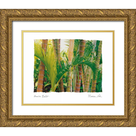 Bamboo Ballet Gold Ornate Wood Framed Art Print with Double Matting by Love, Maureen
