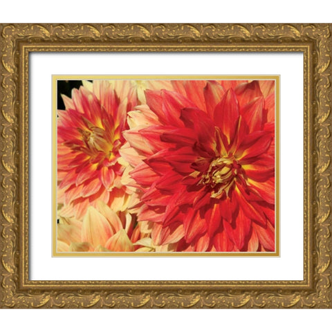 Hot Sun Gold Ornate Wood Framed Art Print with Double Matting by Love, Maureen