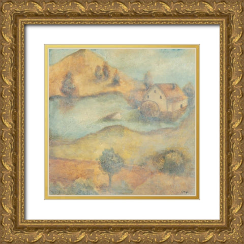 Herb de Provence I Gold Ornate Wood Framed Art Print with Double Matting by Linza, Loretta