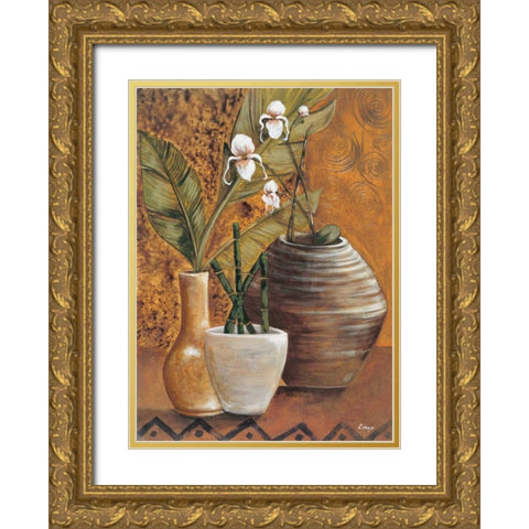 Travel Story I Gold Ornate Wood Framed Art Print with Double Matting by Linza, Loretta