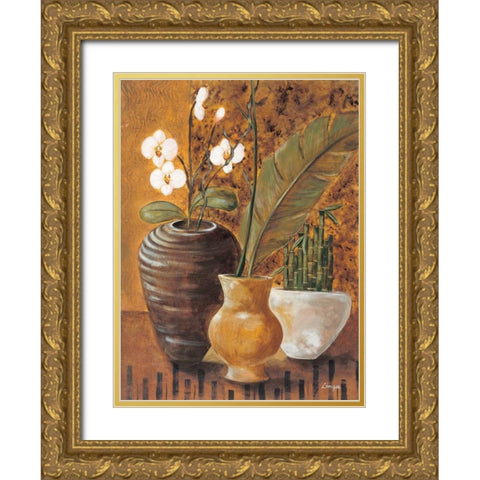 Travel Story II Gold Ornate Wood Framed Art Print with Double Matting by Linza, Loretta