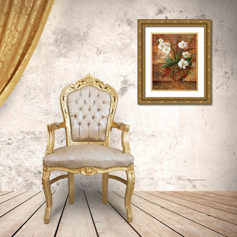 Copper Vessel II Gold Ornate Wood Framed Art Print with Double Matting by Linza, Loretta