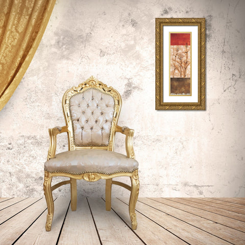 Fresco II Gold Ornate Wood Framed Art Print with Double Matting by Linza, Loretta
