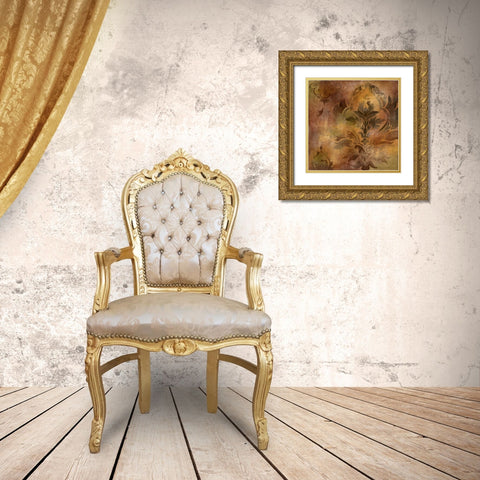Georgette I Gold Ornate Wood Framed Art Print with Double Matting by Linza, Loretta