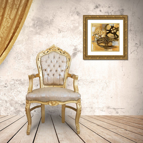 Film Festival II Gold Ornate Wood Framed Art Print with Double Matting by Linza, Loretta