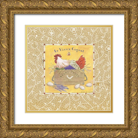 Le Vieux Cageot Gold Ornate Wood Framed Art Print with Double Matting by McCollum, Sudi