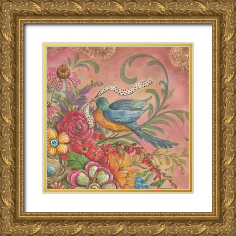 Splendid Botanical IV Gold Ornate Wood Framed Art Print with Double Matting by McRostie, Kate