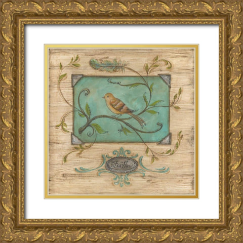 Bird Watcher I Gold Ornate Wood Framed Art Print with Double Matting by McRostie, Kate