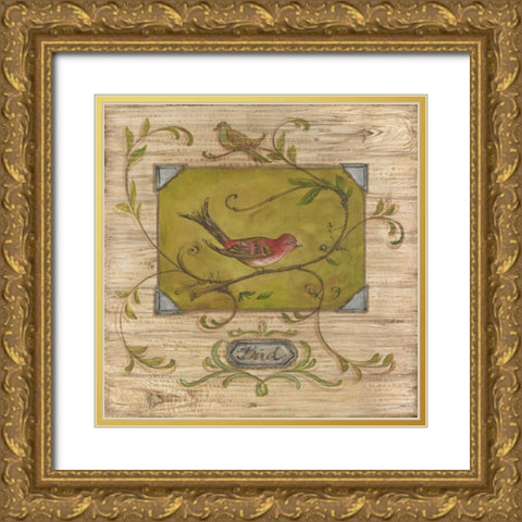 Bird Watcher III Gold Ornate Wood Framed Art Print with Double Matting by McRostie, Kate