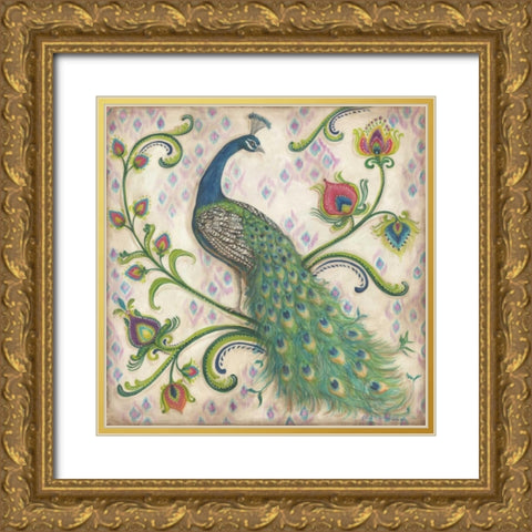 Feathered Splendor I Gold Ornate Wood Framed Art Print with Double Matting by McRostie, Kate