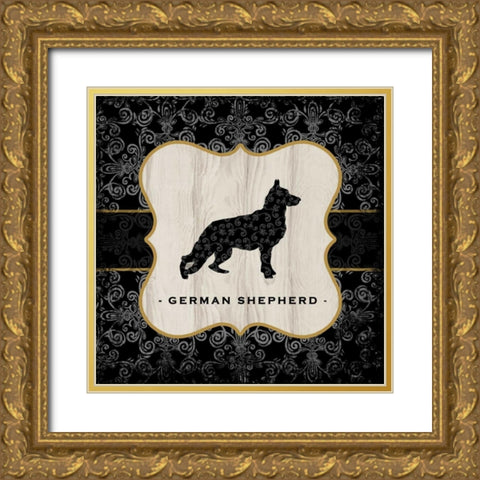 Top Dog VI Gold Ornate Wood Framed Art Print with Double Matting by McRostie, Kate