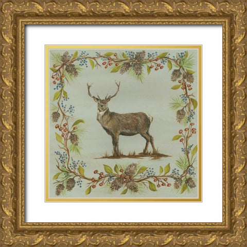 Blue Aspen Woods II Gold Ornate Wood Framed Art Print with Double Matting by McRostie, Kate
