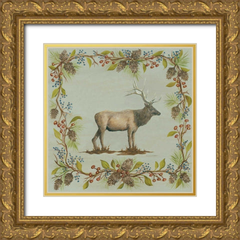 Blue Aspen Woods III Gold Ornate Wood Framed Art Print with Double Matting by McRostie, Kate