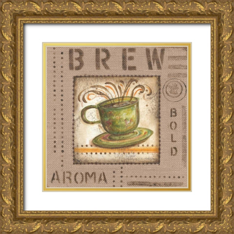 Cafe Valencia IV Gold Ornate Wood Framed Art Print with Double Matting by McRostie, Kate