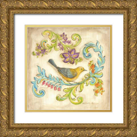Madisons Garden IV Gold Ornate Wood Framed Art Print with Double Matting by McRostie, Kate