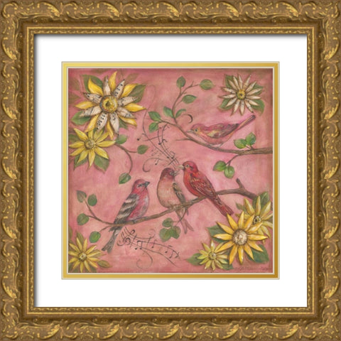 Whistlers Garden III Gold Ornate Wood Framed Art Print with Double Matting by McRostie, Kate