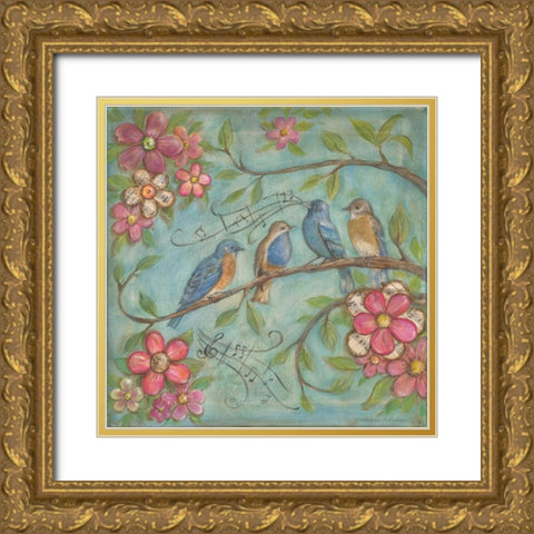 Whistlers Garden IV Gold Ornate Wood Framed Art Print with Double Matting by McRostie, Kate