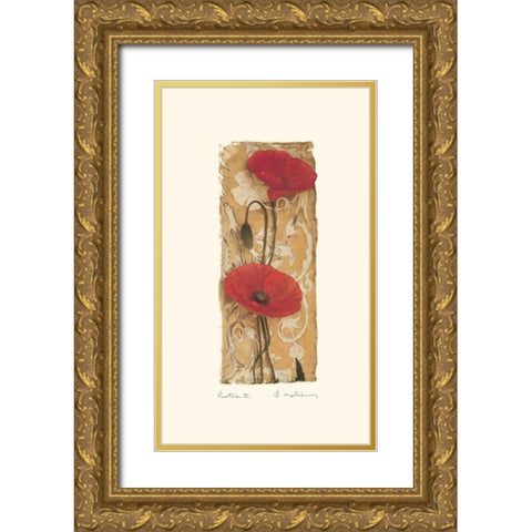 Rustica II Gold Ornate Wood Framed Art Print with Double Matting by Melious, Amy