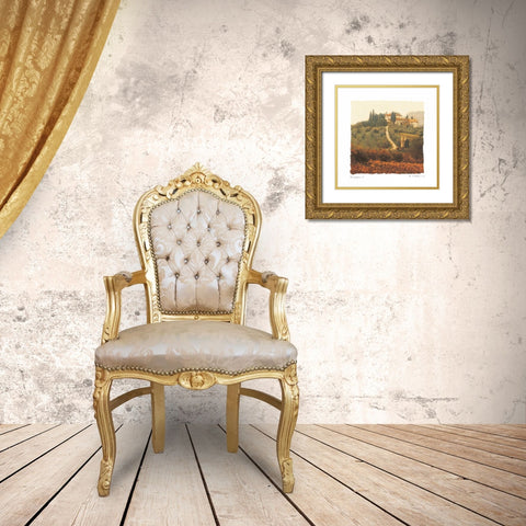 Campagna I Gold Ornate Wood Framed Art Print with Double Matting by Melious, Amy
