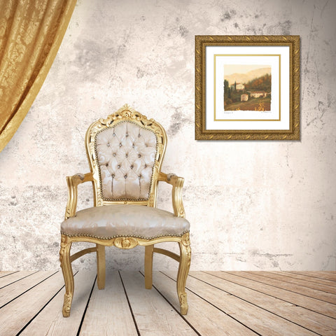 Campagna II Gold Ornate Wood Framed Art Print with Double Matting by Melious, Amy