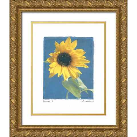 Summer I Gold Ornate Wood Framed Art Print with Double Matting by Melious, Amy