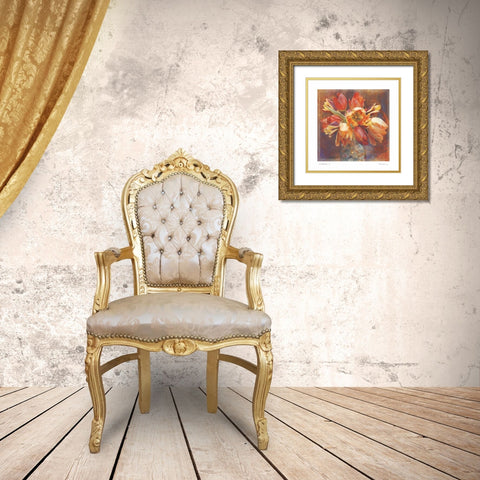 Festival I Gold Ornate Wood Framed Art Print with Double Matting by Melious, Amy