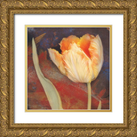 Dusk Tulip II Gold Ornate Wood Framed Art Print with Double Matting by Melious, Amy