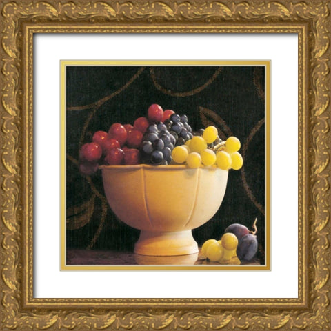 Frutta del Pranzo II Gold Ornate Wood Framed Art Print with Double Matting by Melious, Amy