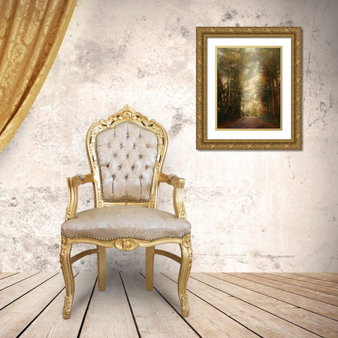Road of Mysteries II Gold Ornate Wood Framed Art Print with Double Matting by Melious, Amy