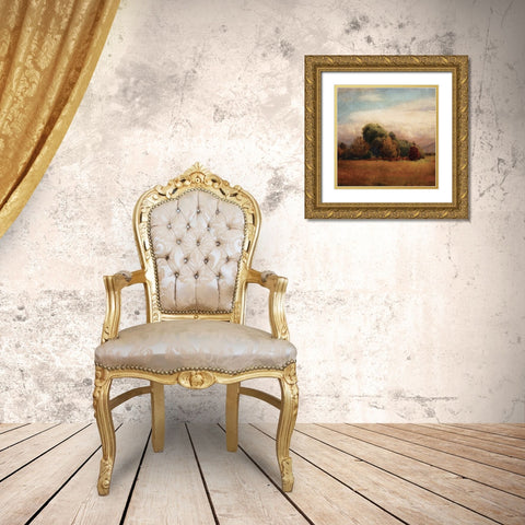 Autumn Horizon I Gold Ornate Wood Framed Art Print with Double Matting by Melious, Amy