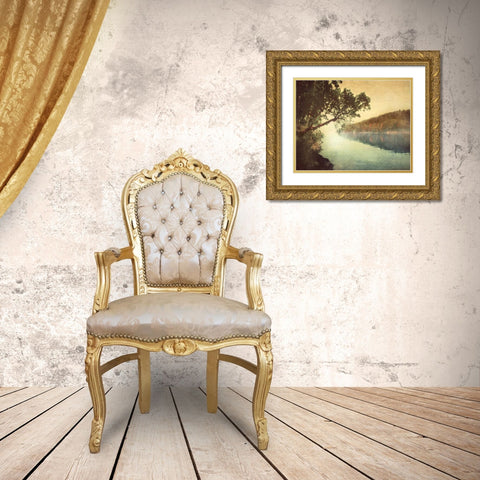 Sunset I Gold Ornate Wood Framed Art Print with Double Matting by Melious, Amy