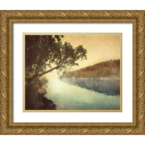 Sunset I Gold Ornate Wood Framed Art Print with Double Matting by Melious, Amy