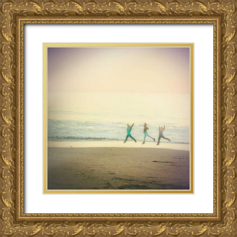 Be Here II Gold Ornate Wood Framed Art Print with Double Matting by Melious, Amy