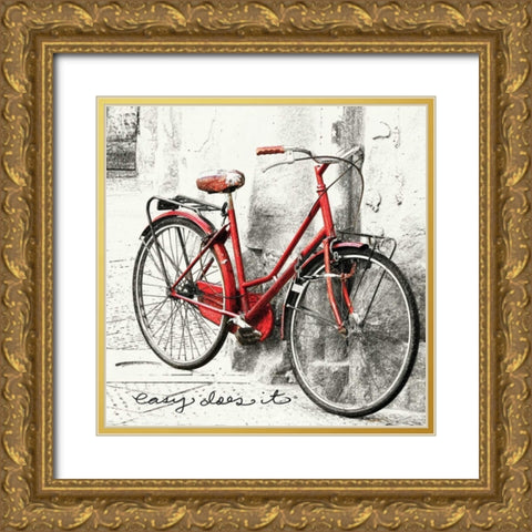 Easy Does It Gold Ornate Wood Framed Art Print with Double Matting by Melious, Amy