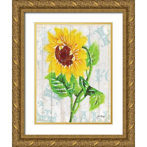 On The Fence II Gold Ornate Wood Framed Art Print with Double Matting by Meyer, Jill