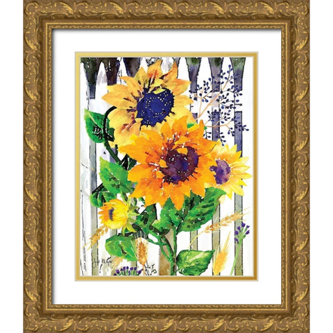 Fenced In I Gold Ornate Wood Framed Art Print with Double Matting by Meyer, Jill