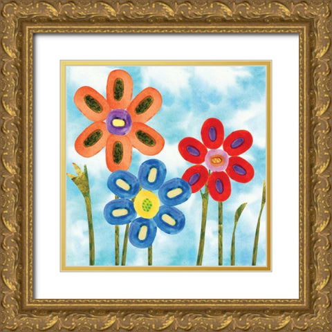 Playground I Gold Ornate Wood Framed Art Print with Double Matting by Ferry, Margaret
