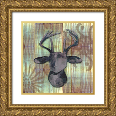 Wood and Watercolor Gold Ornate Wood Framed Art Print with Double Matting by Ferry, Margaret